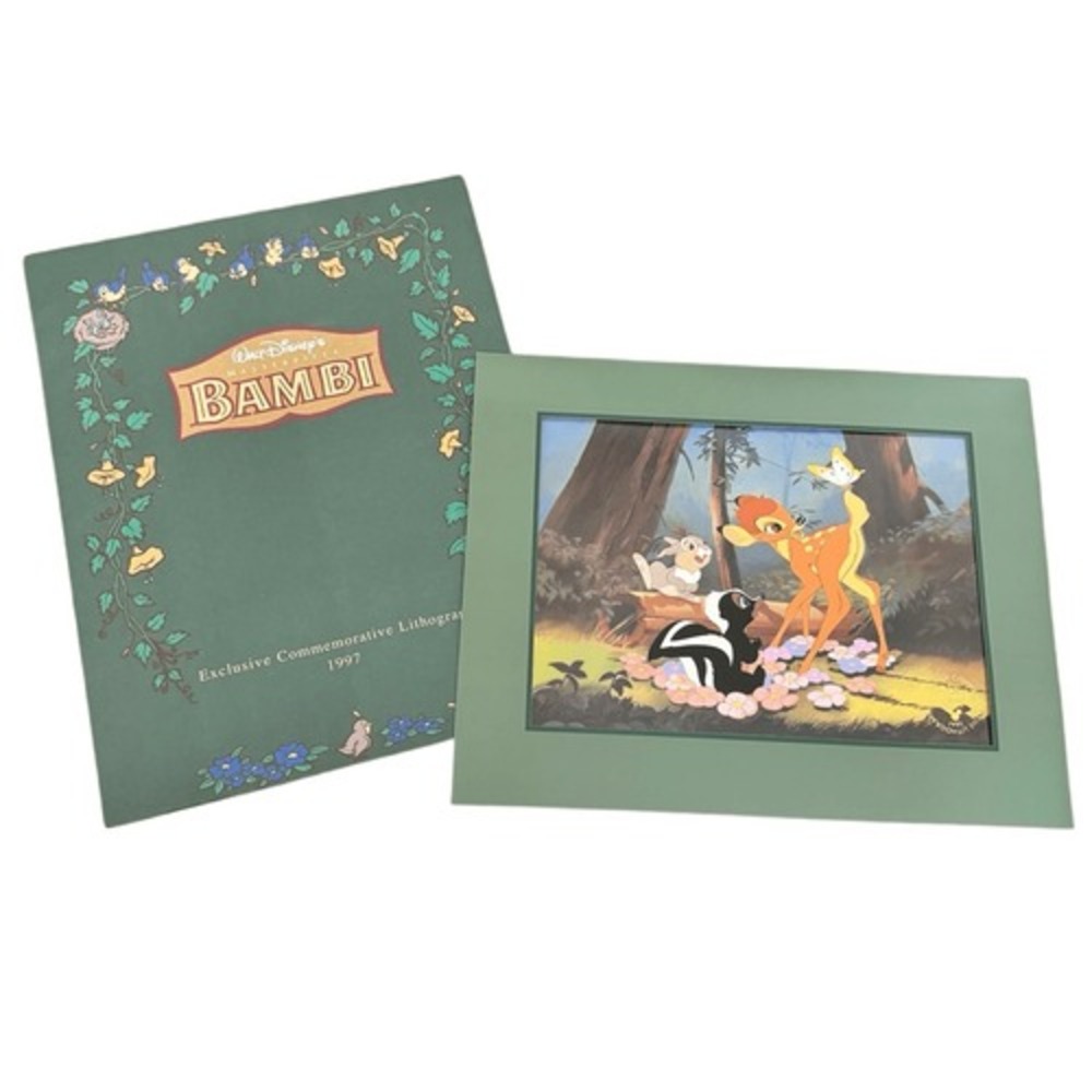 Walt Disney's Bambi Exclusive Commemorative Lithograph 1997